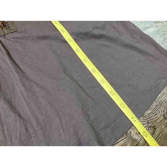 Boston Proper Womens Brown Beaded Sequin Embellished Tank Top Blouse Size Small - Picture 5 of 7